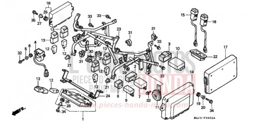 WINDLAUFSTREBE (ST1100AT/AV/AW) ST1100AW de 1998